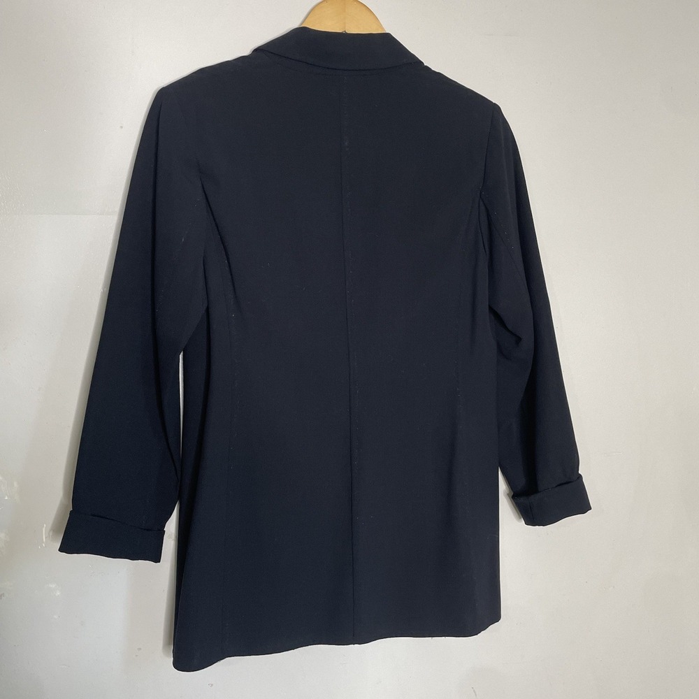 MaxMara‎ Navy Single Button Wool Blend Blazer Wom… - image 3